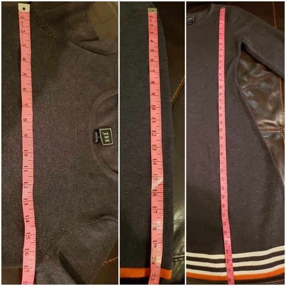 JH Longsleeve Sweater Dress w/ Stripe Trim S - Picture 8 of 9